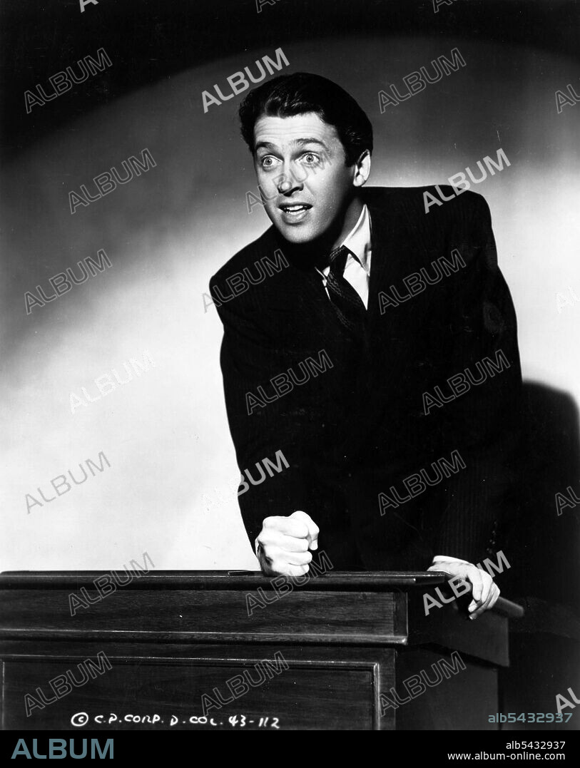 JAMES STEWART in MR. SMITH GOES TO WASHINGTON, 1939, unter der Regie von FRANK CAPRA. Copyright COLUMBIA PICTURES.