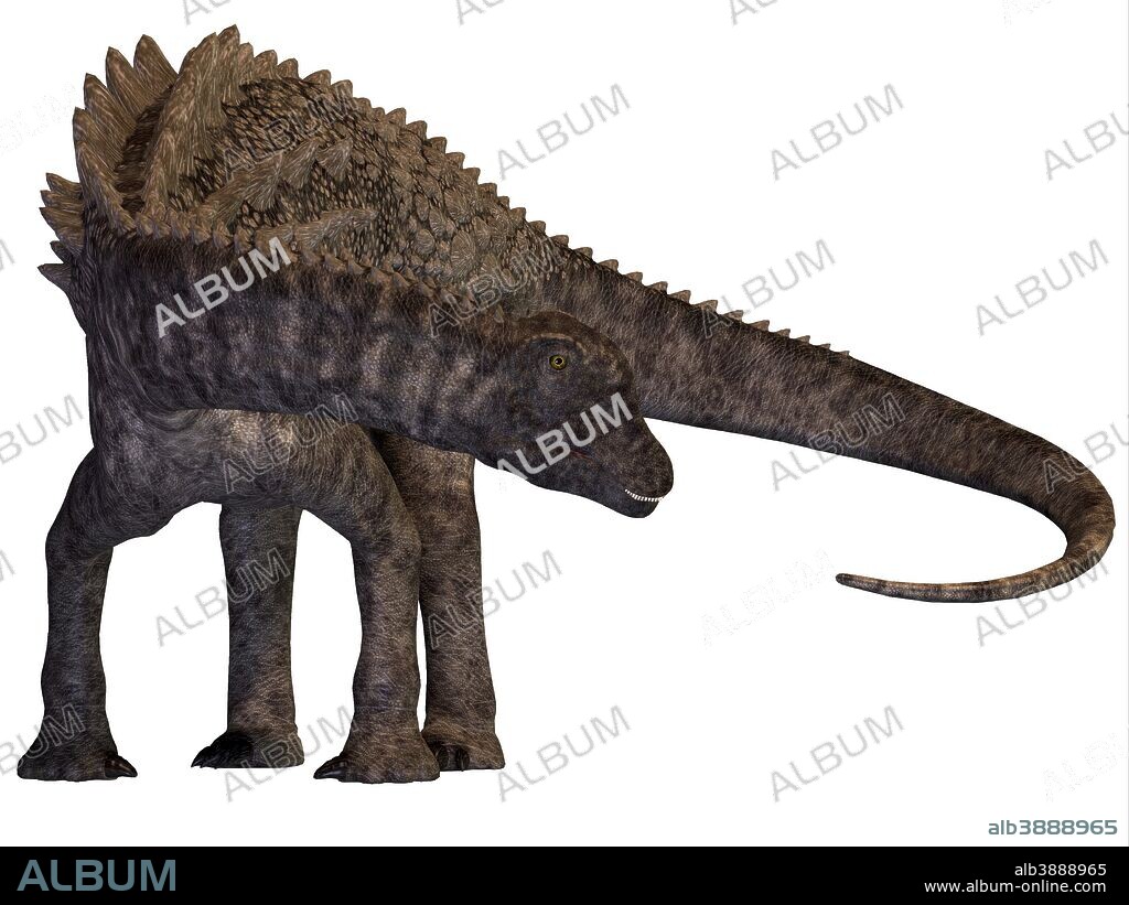 Ampelosaurus was a herbivorous sauropod dinosaur that lived in Europe during the Cretaceous period.