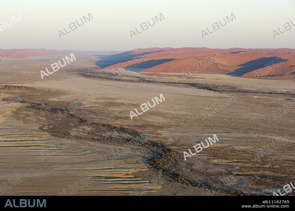 Aerial view, Namib Naukluft Park, Namib Desert, Namibia, Africa.