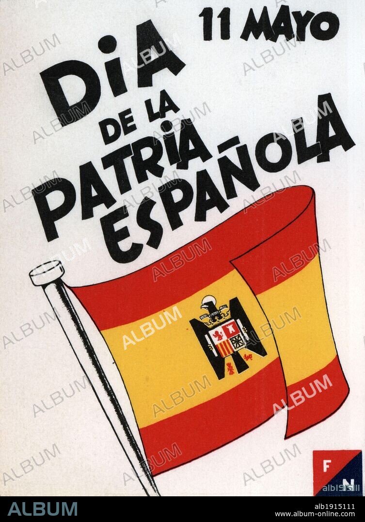 Cartel Dia de la Patria Española, de Fuerza Nueva.