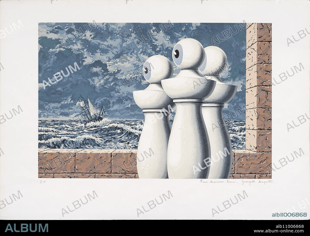 RENÉ MAGRITTE. The Difficult Crossing (La traversée difficile).