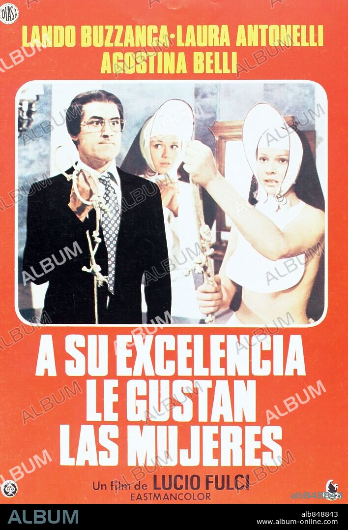 Poster de A SU EXCELENCIA LE GUSTAN LAS MUJERES, 1972 (ALL'ONOREVOLE PIACCIONO LE DONNE), dirigida por LUCIO FULCI. Copyright NEW FILM PRODUCTION.