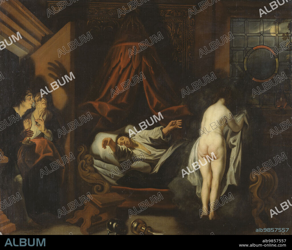 The Dream ("The Corinthian Bride"), Unknown date. Alternative title: Nocturnal appearance or Night vision. Manner of Jacob Jordaens.