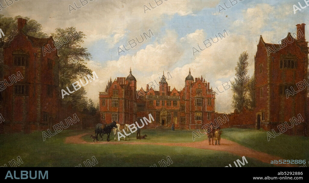 JOHN JOSEPH HUGHES. Aston Hall The East Front, 1854.