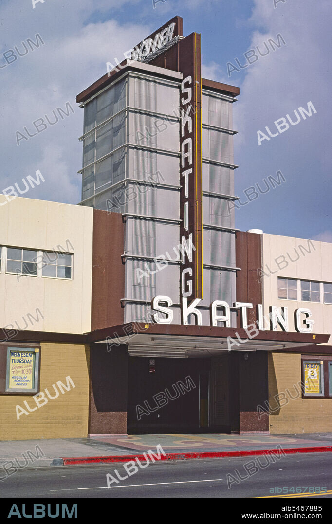 1970s America -  Palisade Garden Roller Skating, San Diego, California 1978.