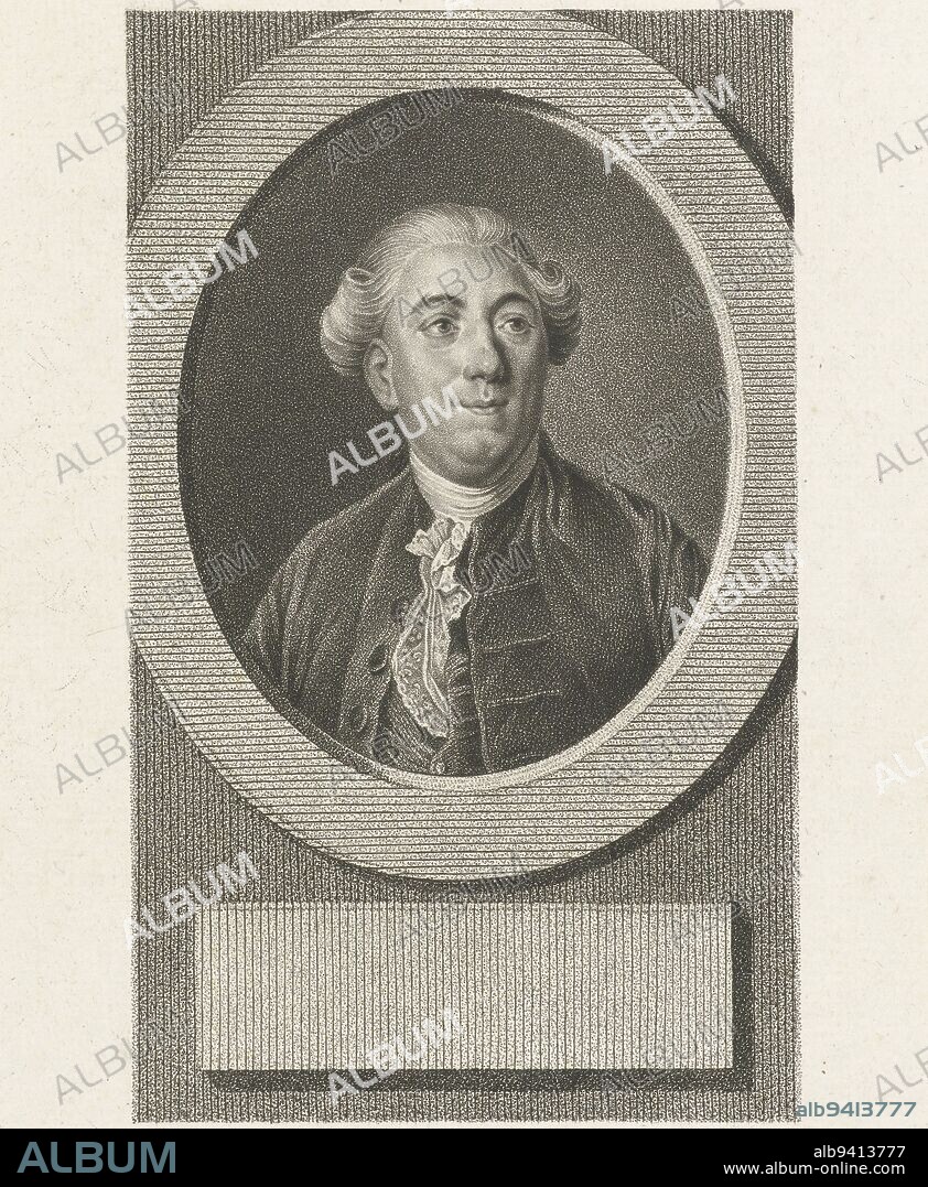 Portrait of Jacques Necker, Lambertus Antonius Claessens, after Joseph Duplessis, c. 1792 - c. 1808, print maker: Lambertus Antonius Claessens, after: Joseph Duplessis, Amsterdam, c. 1792 - c. 1808, paper, etching, engraving, h 200 mm × w 123 mm.