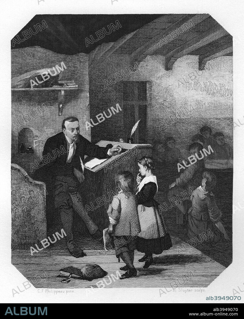 Gysbert Japiks, 17th century Frisian writer, poet, schoolteacher and cantor, c1870. Japiks was a prominent supporter of the Frisian language. A print from Nederlands Geschiedenis en Volksleven in Schetsen, by J Van Lenner and J Ter Gouw. (Leiden, AW Sijthoff, c1870).