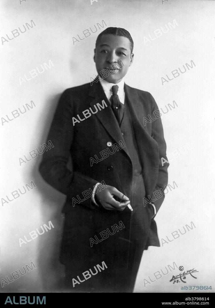 Egbert Austin "Bert" Williams (November 12, 1874 - March 4, 1922) was one of the pre-eminent entertainers of the Vaudeville era and one of the most popular comedians for all audiences of his time. He was by far the bestselling black recording artist before 1920. In 1918, the New York Dramatic Mirror called Williams "one of the great comedians of the world." Williams was a key figure in the development of African-American entertainment. In an age when racial inequality and stereotyping were commonplace, he became the first black American to take a lead role on the Broadway stage, and did much to push back racial barriers during his career. Fellow vaudevillian W.C. Fields, who appeared in productions with Williams, described him as "the funniest man I ever saw - and the saddest man I ever knew." He collapsed during a performance in Detroit, Michigan, which the audience initially thought was a comic bit. Helped to his dressing room, Williams quipped, "That's a nice way to die. They was laughing when I made my last exit." He returned to New York, but his health worsened. He died in 1922 at the age of 47. A private service was held at the Masonic Lodge in Manhattan, where Williams broke his last barrier. He was the first Negro to be so honored by the all-white Grand Lodge. When the Masons opened their doors for a public service, nearly 2,000 mourners of both races were admitted.