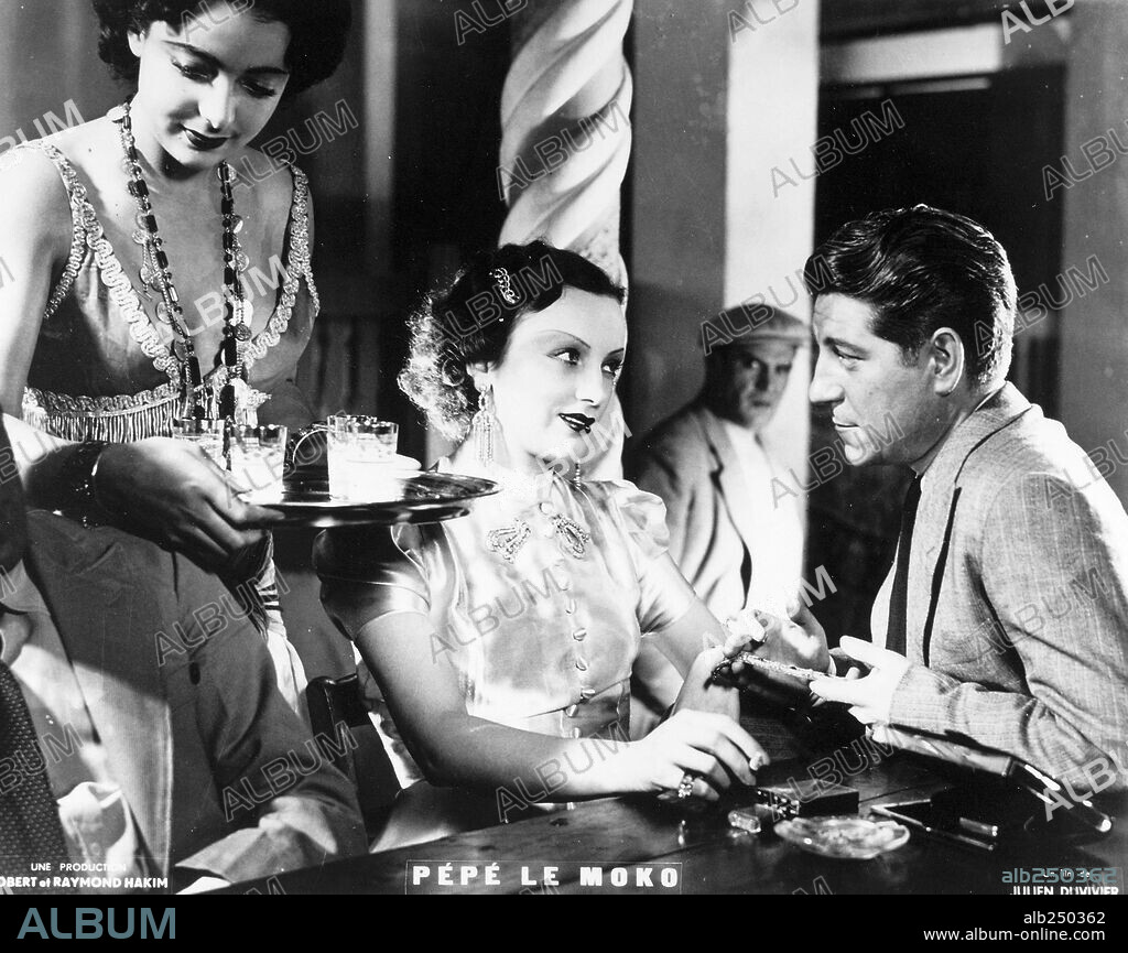 JEAN GABIN en PEPE LE MOKO, 1937, dirigida por JULIEN DUVIVIER. Copyright FILMS HAKIM/PARIS FILM.