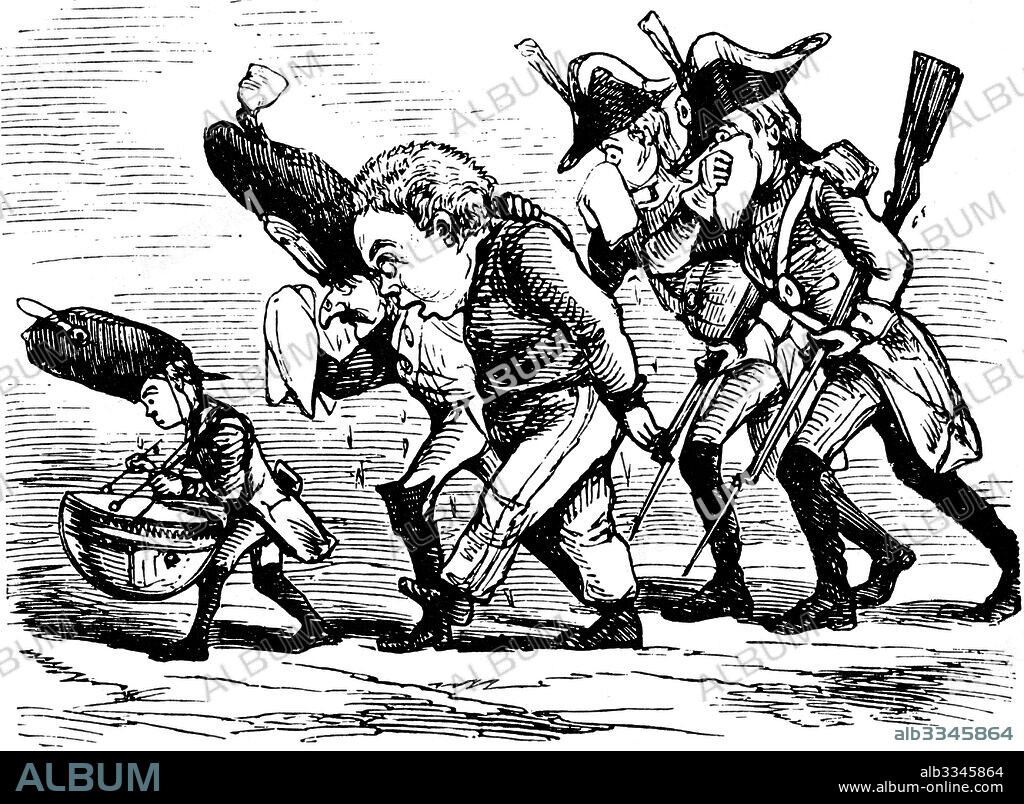 WILLIAM MAKEPEACE THACKERAY. Illustration to the book "The Rose and The Ring" by William Thackeray.