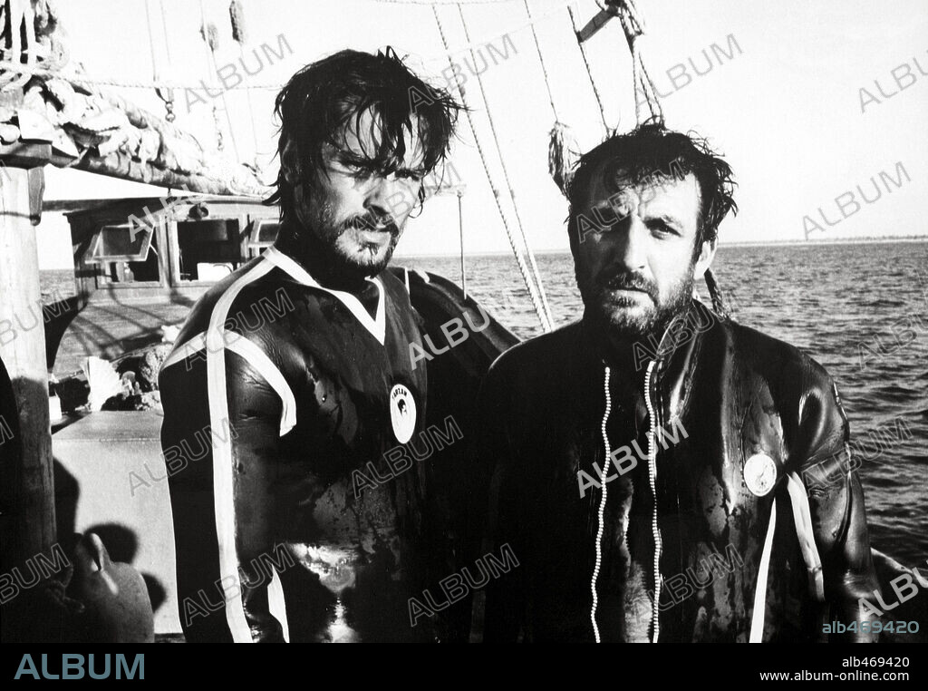 ALAIN DELON and LINO VENTURA in LES AVENTURIERS, 1967, directed by ROBERT ENRICO.