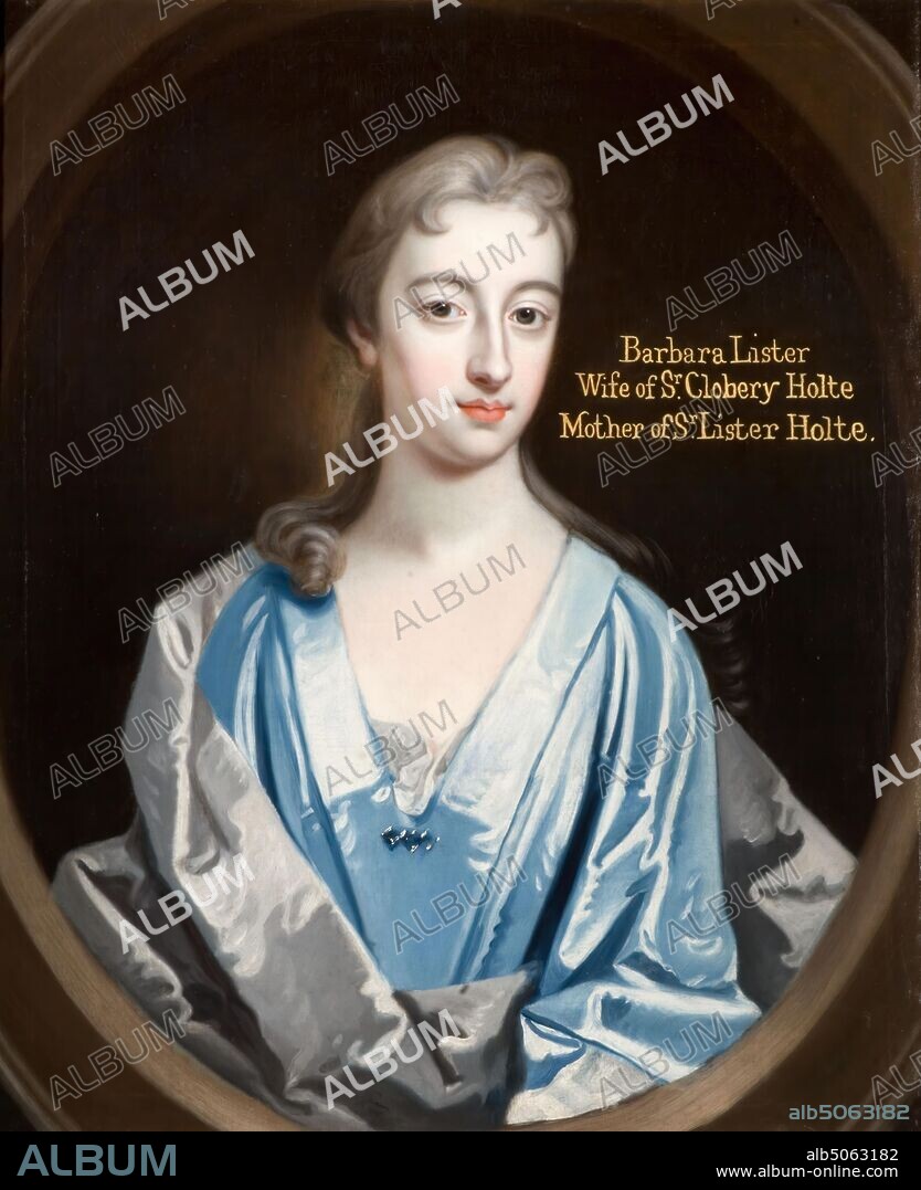 Barbara Lister, 1714-1724 Artist unknown, British School, Barbara Lister was the wife of Sir Clobery Holte, 4th Baronet of Aston (Aston Hall), Oil Painting, Portrait, Female.