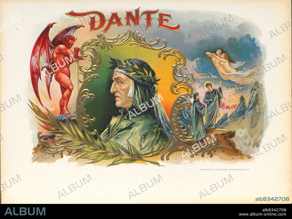 ANONYMOUS. Dante Cigar Label by the Sulzberger - Oppenheimer Co., Ltd.