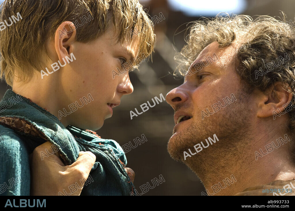 COLIN FIRTH and THOMAS BRODIE-SANGSTER in THE LAST LEGION, 2007, directed by DOUG LEFLER. Copyright DINO DE LAURENTIIS.