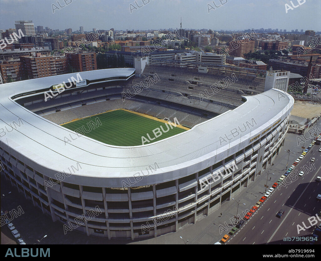 MADRID DESDE EL EDIFICIO LIMA - FOTO AÑOS 80.
