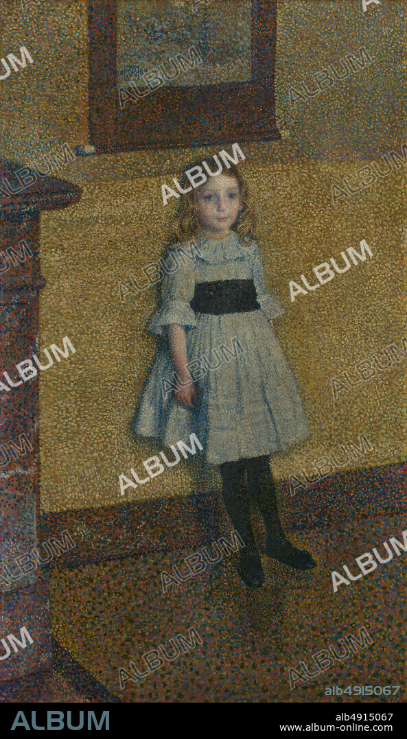 Theo Van Rysselberghe, Little Denise (Denise Maréchal, later Madame Georges Béart, 18831956), Theo Van Rysselberghe (Belgian, Ghent 18621926 Saint Clair), 1889, Oil on canvas, 40 9/16 × 23 3/4 in. (103 × 60.3 cm), Paintings.