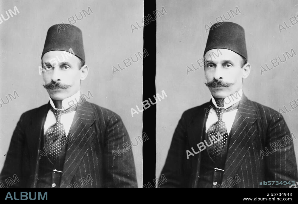 El-Husseini, Hussein Salim Effendi Turkish mayor of Jerusalem. (1909 - until the city was transferred to British on 9 December 1917); died. 1917. Portrait, c. 1917.