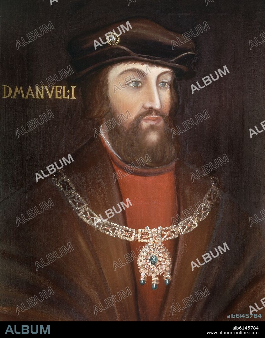 MANUEL I EL AFORTUNADO (1469-1521) - REY DE PORTUGAL.