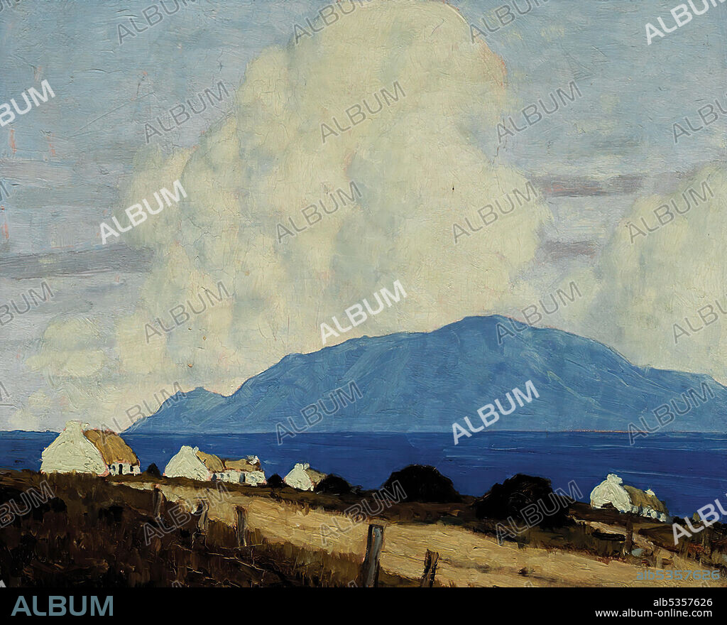 Paul Henry Rha(1876-1958)/ West of Ireland Landscape, 1925-1935. Oil on canvas. 38.10 x 46.36cm. Private Collection.