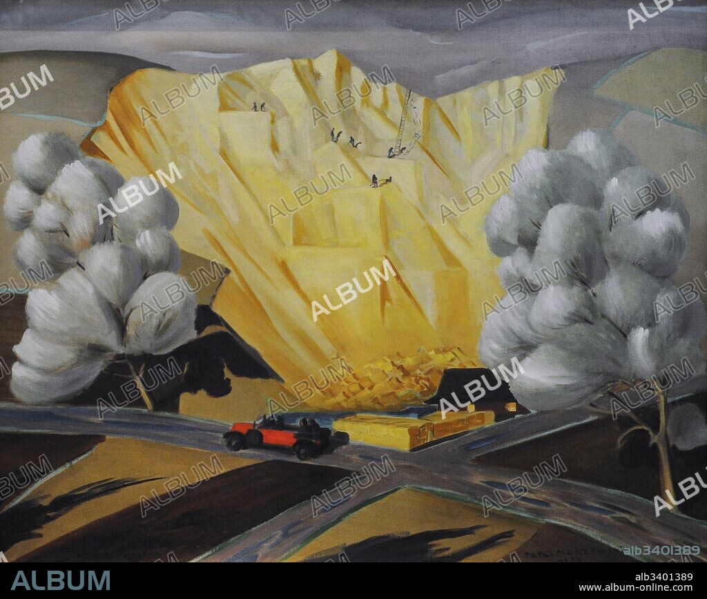 Rafal Malczewski (1892-1965). Polish painter. Quarry, 1927. Silesian Museum. Katowice. Poland.