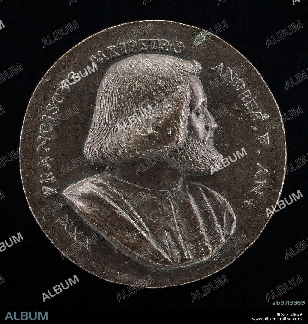 MAFFEO OLIVIERI. Francesco Malipiero, Venetian patrician, Brother of Vincenzo [obverse]. Dated: 1523. Dimensions: overall (diameter): 6.3 cm (2 1/2 in.) gross weight: 79 gr. Medium: bronze.