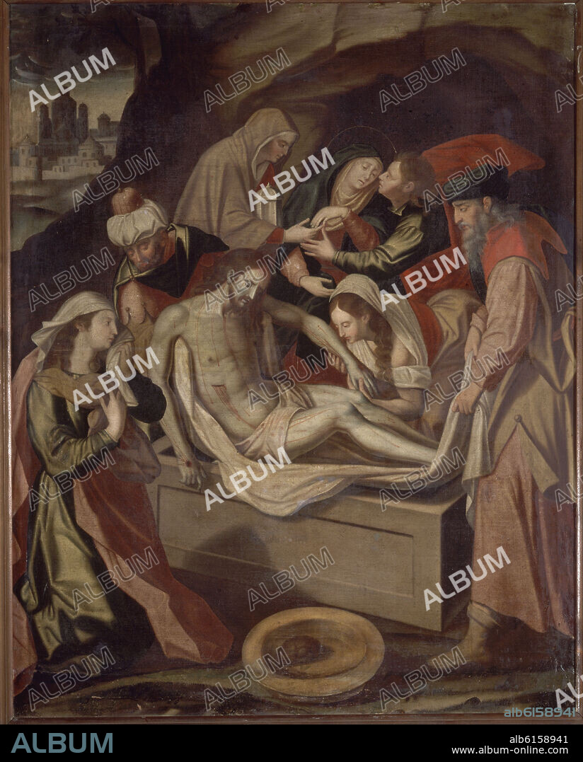 CRISTÓBAL RAMÍREZ. ENTIERRO DE CRISTO - SIGLO XVI - MANIERISMO.