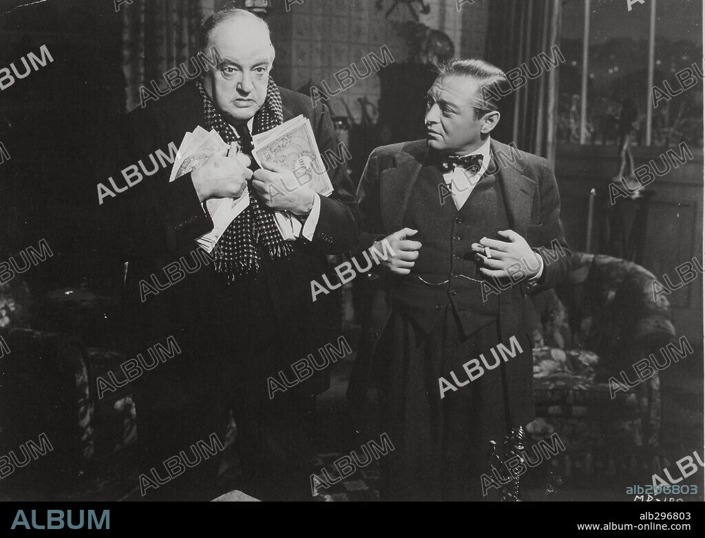PETER LORRE y SYDNEY GREENSTREET en LA MASCARA DE DIMITROS, 1944 (THE MASK OF DIMITRIOS), dirigida por JEAN NEGULESCO. Copyright WARNER BROTHERS.