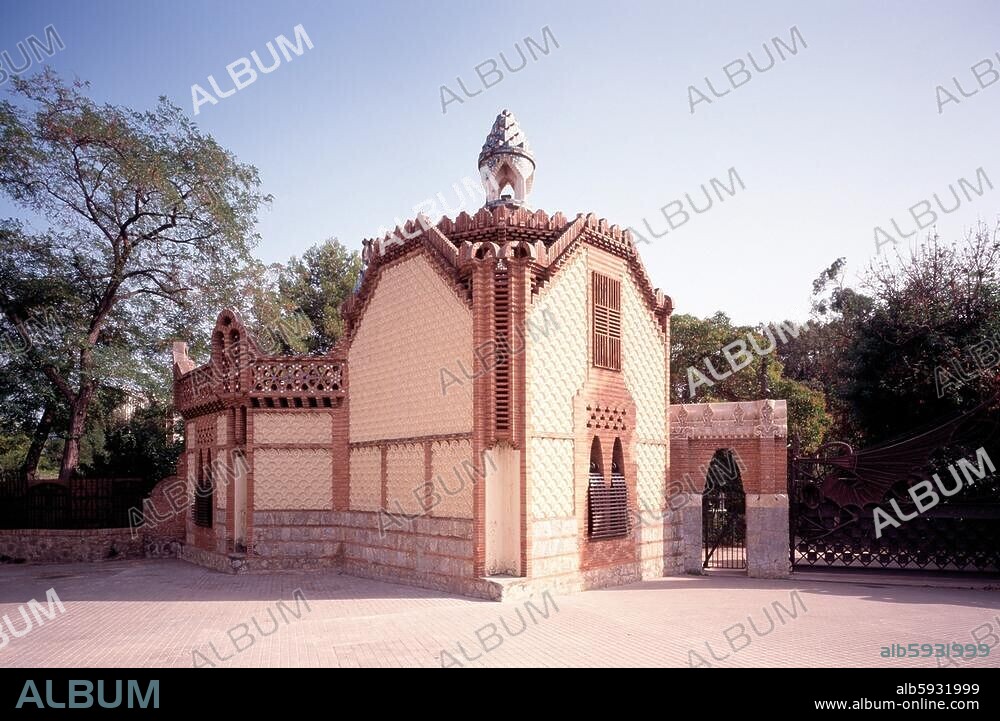 Barcelona, Finca Güell Pavellons, Architekt: Antonio Gaudi Cornet, 1884-1887 (Barcelona, Katalonien, ESP) Markus Bassler.