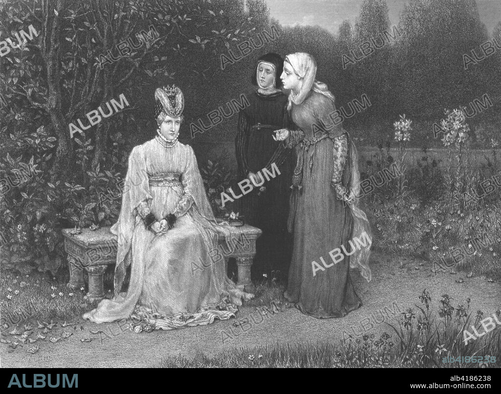 'Queen Isabella and her ladies', c1870. 19th century imagining of a scene from Richard II, play by William Shakespeare, showing Isabella of Valois (1389-1409) queen consort of Richard II, King of England.
