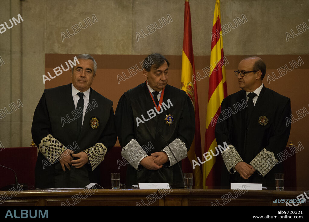 Barcelona, 12/02/2018. El fiscal general del Estado, Julián Sánchez Melgar, ha presidido la toma de posesión de la fiscal jefe de Barcelona, Concepción Talón, y del fiscal superior de Cataluña, Francisco Bañeres. Foto: Inés Baucells. ARCHDC.