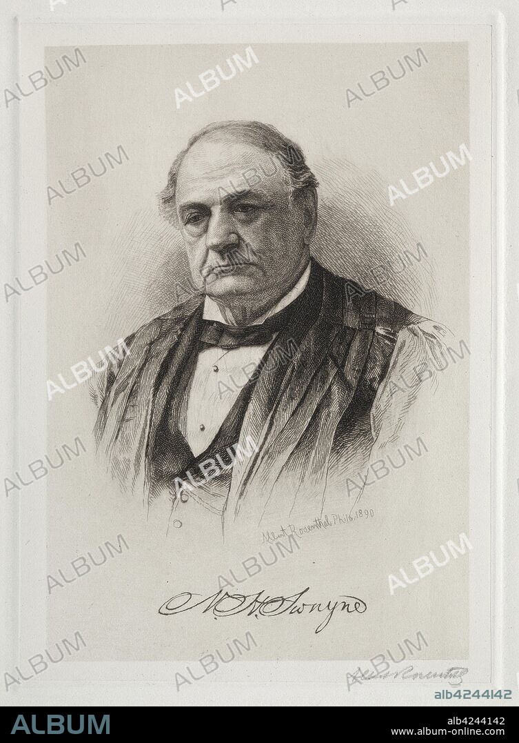 W. H. Swayne, 1890. Albert Rosenthal (American, 1863-1939). Etching.