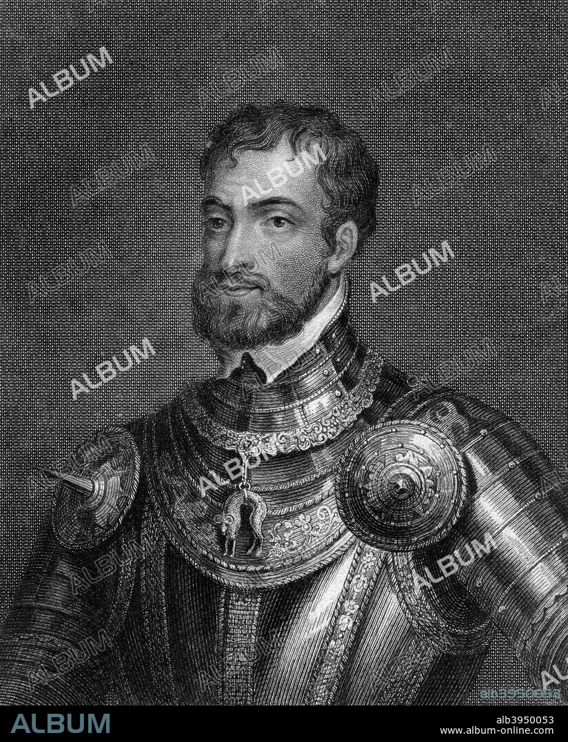 Charles V, Holy Roman Emperor, (19th century). Crowned King Charles I of Spain in 1516, Charles V (1500-1558) was the founder of the Habsburg dynasty. He became Holy Roman Emperor in 1519.