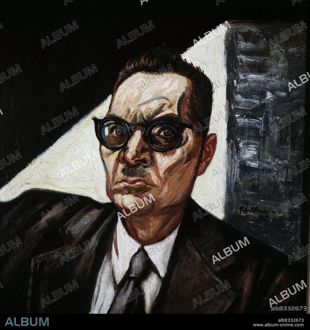 JOSE CLEMENTE OROZCO. OROZCO , JOSE CLEMENTE. PINTOR MEXICANO . 1885 - 1949. AUTORRETRATO DEL AÑO 1946. ATENCION: AUTOR CONTEMPORANEO SUJETO A COPYRIGHT ©. EL CLIENTE FINAL ES RESPONSABLE DE LA GESTION DE LOS DERECHOS DE AUTOR CON LAS SOCIEDADES EXISTENTES DE GESTION DE DERECHOS O DIRECTAMENTE CON LOS ORGANISMOS TITULARES DE LOS MISMOS.