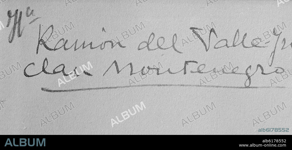 FIRMA DE RAMON DEL VALLE-INCLAN.