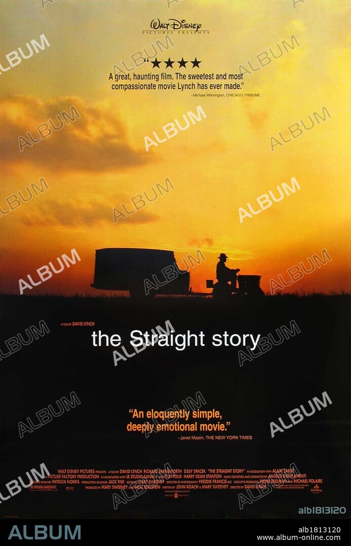 Poster de UNA HISTORIA VERDADERA, 1999 (THE STRAIGHT STORY), dirigida por DAVID LYNCH. Copyright LE STUDIO CANAL +(U.S).