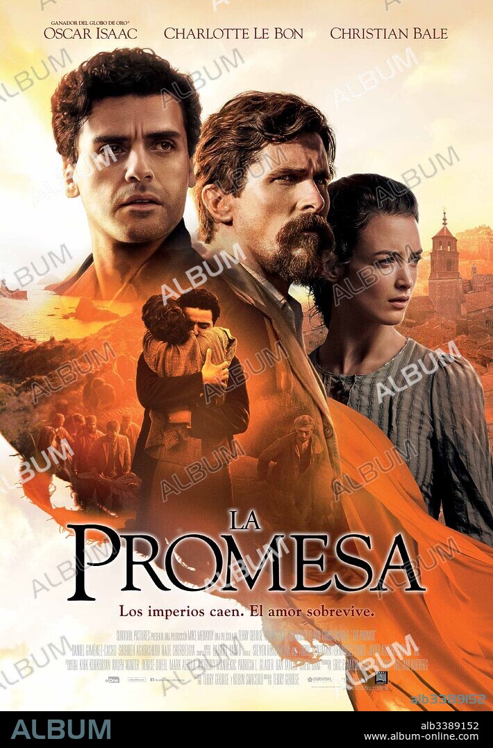 Poster de LA PROMESA, 2016 (THE PROMISE), dirigida por TERRY GEORGE. Copyright Rafael Catering, Babieka, Survival Pictures, Wonderful Films.