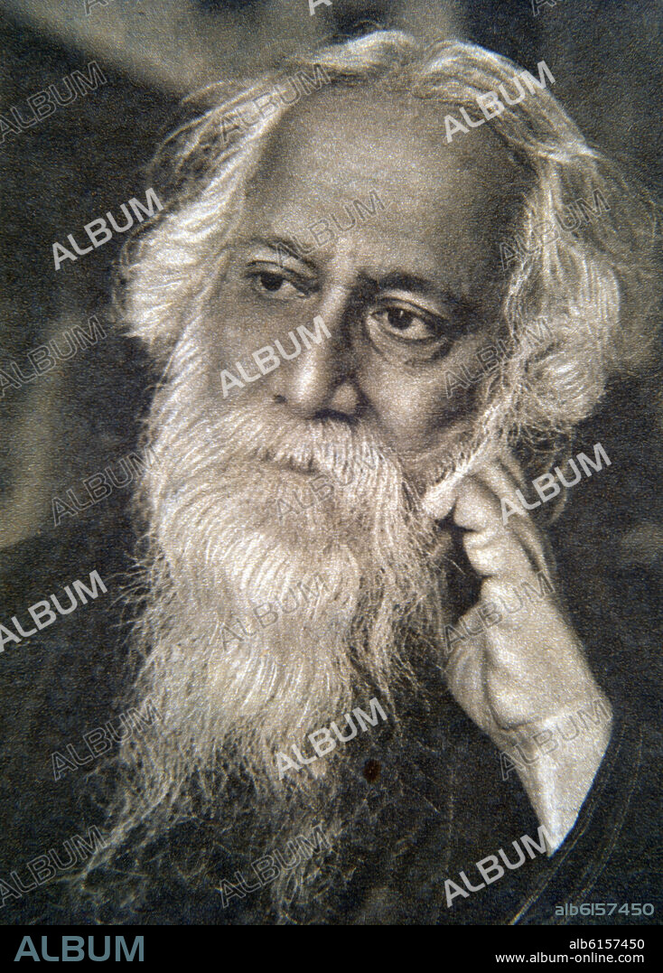 RABIN DRANATH TAGORE POETA INDU PREMIO NOBEL DE LITERATURA.