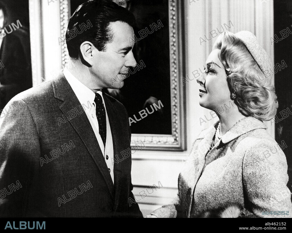 JOHN FORSYTHE and LANA TURNER in MADAME X, 1966, directed by DAVID LOWELL RICH. Copyright UNIVERSAL INTERNATIONAL.