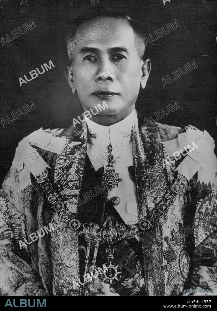 Abortive Coup in Siam: Prime Minister Marshal Pibul Songgram Kidnapped, Then Released. Marshal Pibul Songgram, Siam's Prime Minister. After 36 hours of fighting in Bangkok between the navy, who in Friday kidnapped the Premier, and the army, air force and police, the rebels released the Premier and the situation returned to normal. November 14, 1951. (Photo by Camera Press).