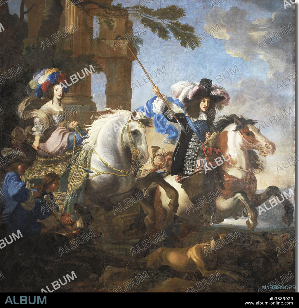 UNKNOWN. Enrichetta Adelaide di Savoia, elettrice di Baviera. Date/Period: 1600/1699. Oil painting. Width: 95 cm. Height: 204 cm.