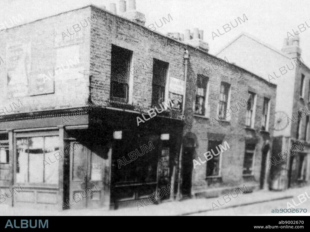 A photograph showing the entrance to Dutfield's Yard where Elizabeth Stride was supposedly murder by Jack the Ripper. Elizabeth "Long Liz" Stride (1843-1888) was a potential victim of the unidentified serial killer Jack the Ripper.