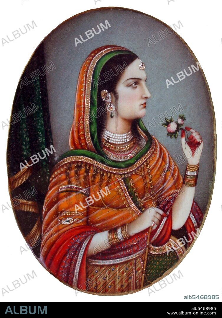 Begum Nur Jahan (Persian/Urdu: ??? ???? ) (alternative spelling Noor Jahan, Nur Jehan, Nor Jahan, etc. ) (1577–1645), also known as Mehr-un-Nisaa, was an Empress of the Mughal Dynasty that ruled much of the Indian subcontinent. She was an aunt of Empress Mumtaz Mahal, Emperor Shah Jahan's wife for whom the Taj Mahal was constructed. Begum Nur Jahan was the twentieth and favourite wife of Mughal Emperor Jahangir, who was her second husband - and the most famous Empress of the Mughal Empire. The story of the couple's infatuation for each other and the relationship that abided between them is the stuff of many (often apocryphal) legends. She remains historically significant for the sheer amount of imperial authority she wielded - the true 'power behind the throne', as Jehangir was battling serious addictions to alcohol and opium throughout his reign - and is known as one of the most powerful women who ruled India.