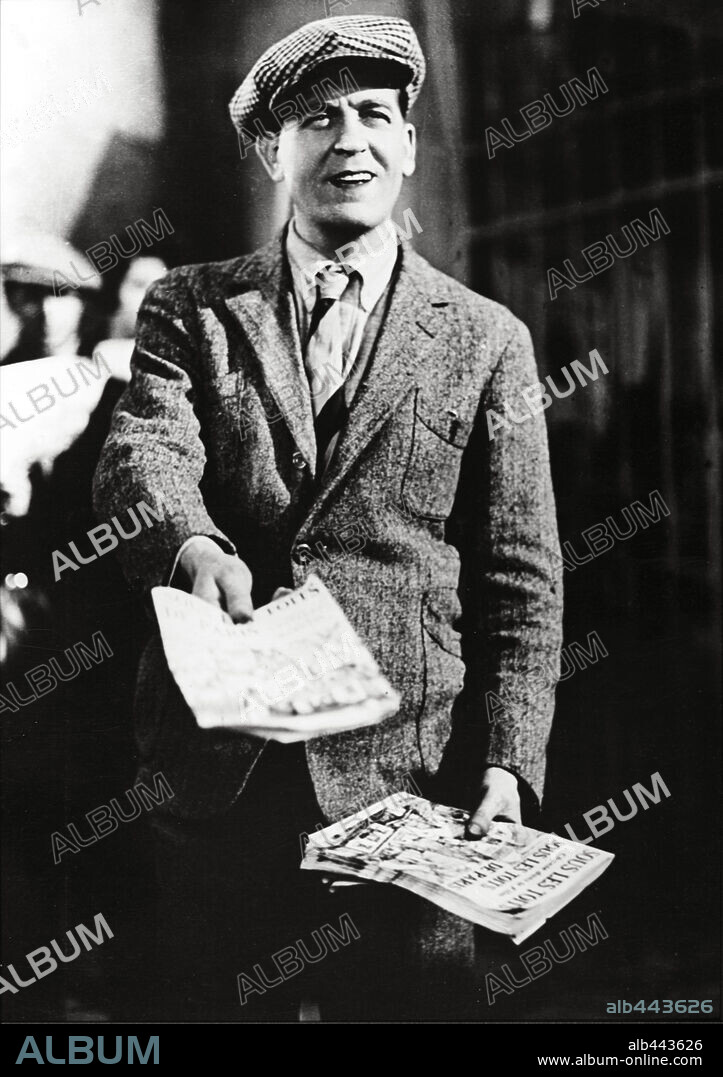 ALBERT PREJEAN in UNDER THE ROOFS OF PARIS, 1930 (SOUS LES TOITS DE PARIS), directed by RENE CLAIR.
