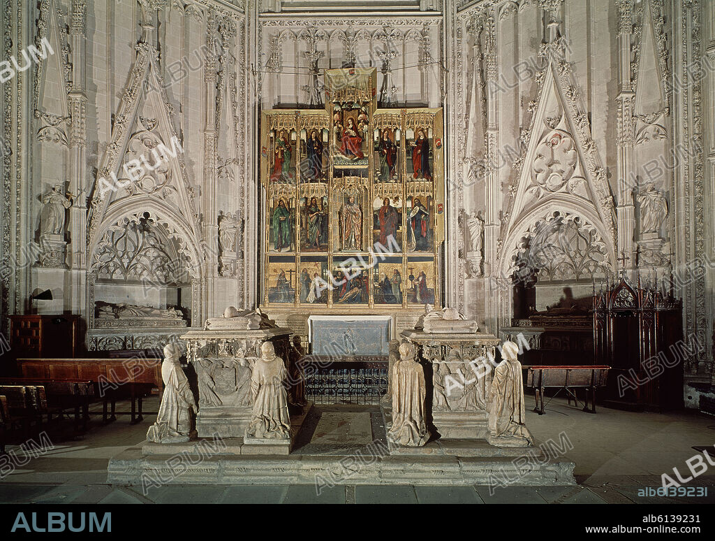 PABLO ORTIZ (S XV-1568). CAPILLA DE SANTIAGO - SEPULCRO DE ALVARO DE LUNA Y DE SU ESPOSA JUANA DE PIMENTEL - GOTICO FLAMIGERO 1489.
