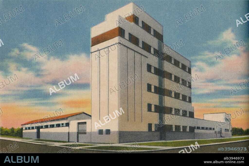 'La Insuperable Wheat Silos and Mills-Generoso Mancini y Cia. S. A., Barranquilla', c1940s. From Barranquilla. [Raul de la Espriella B., Barranquilla].