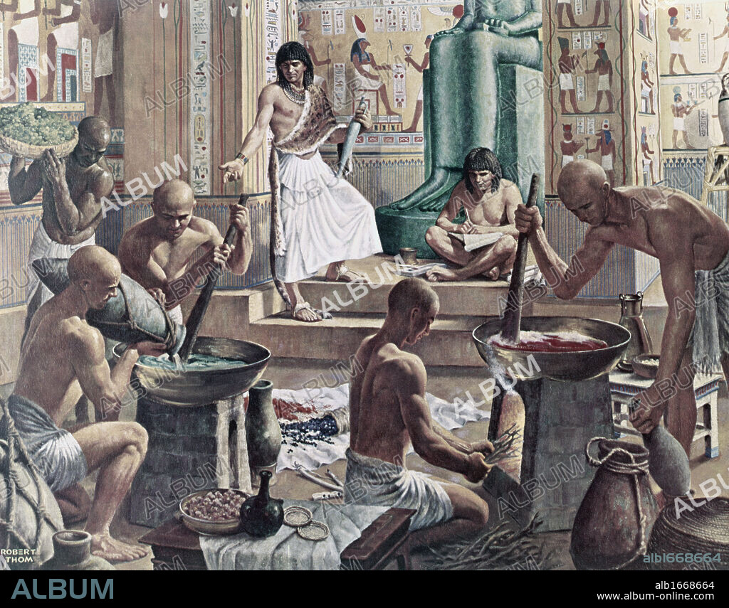 Egyptian Temple Drug Room by Robert Thom.