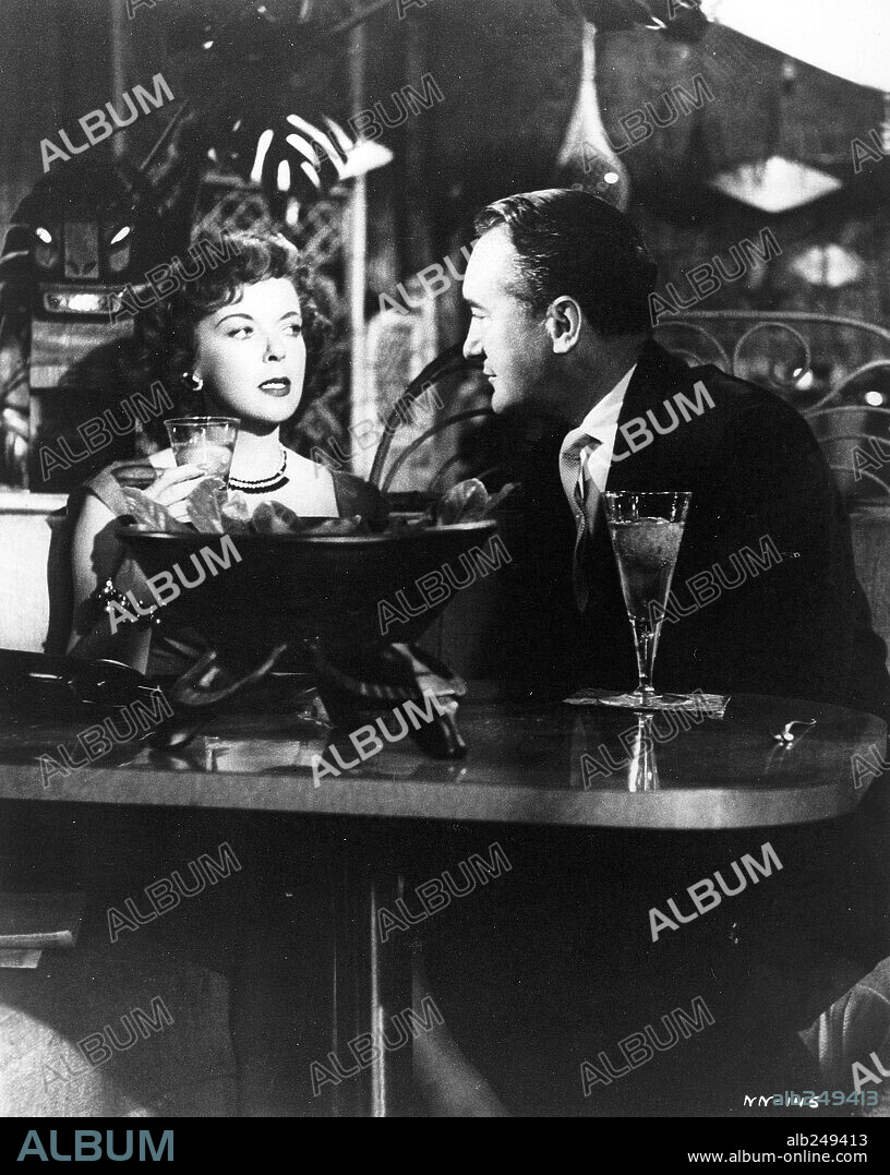 GEORGE SANDERS und IDA LUPINO in WHILE THE CITY SLEEPS, 1956, unter der Regie von FRITZ LANG. Copyright RKO.