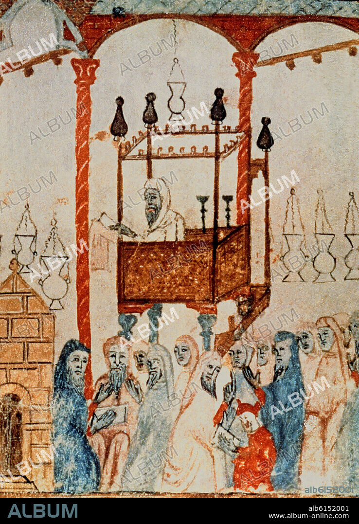 LIBRO DEL HAGGADAH - CULTO EN LA SINAGOGA DE BARCELONA - SIGLO XIV - MANUSCRITO JUDIO CATALAN.