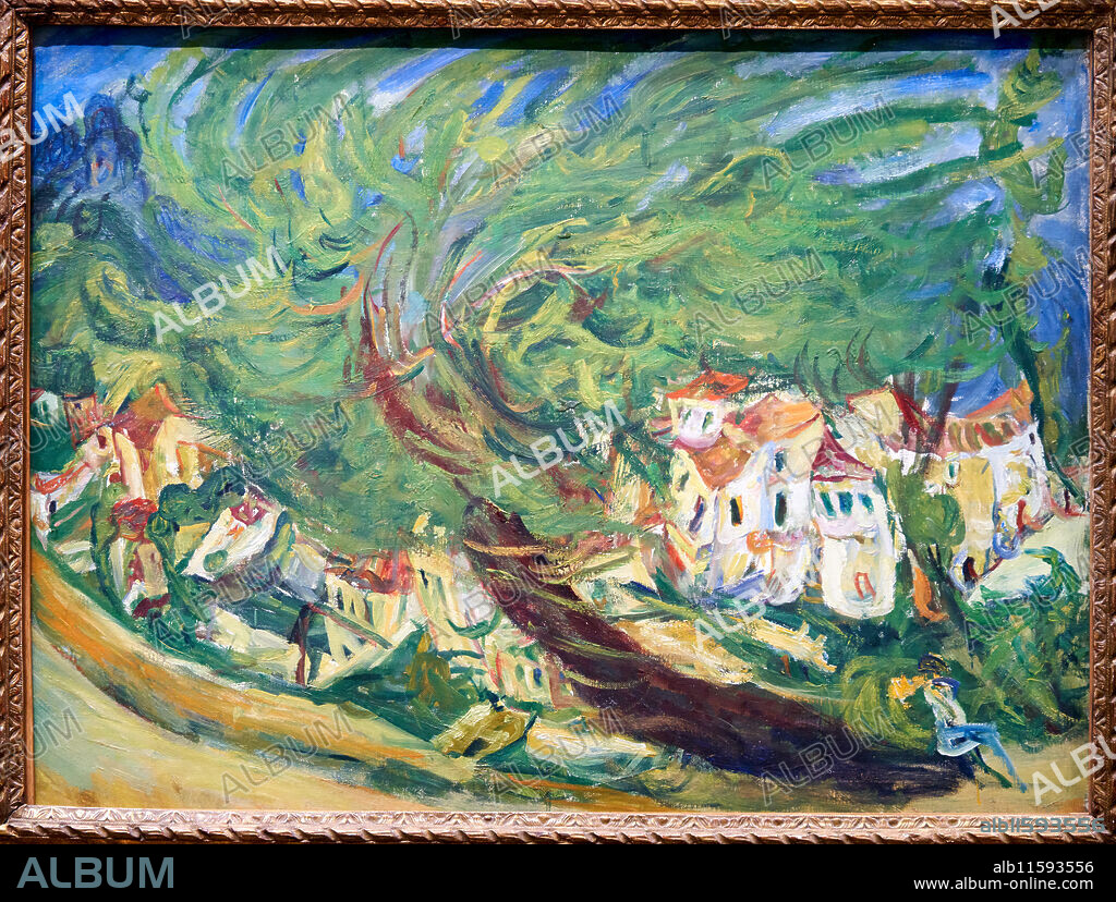 Chaïm Soutine (1893 - 1943), Arbre couché, Vers 1923-1924, Musee de L'Orangerie Museum, Tuileries, Paris, France.