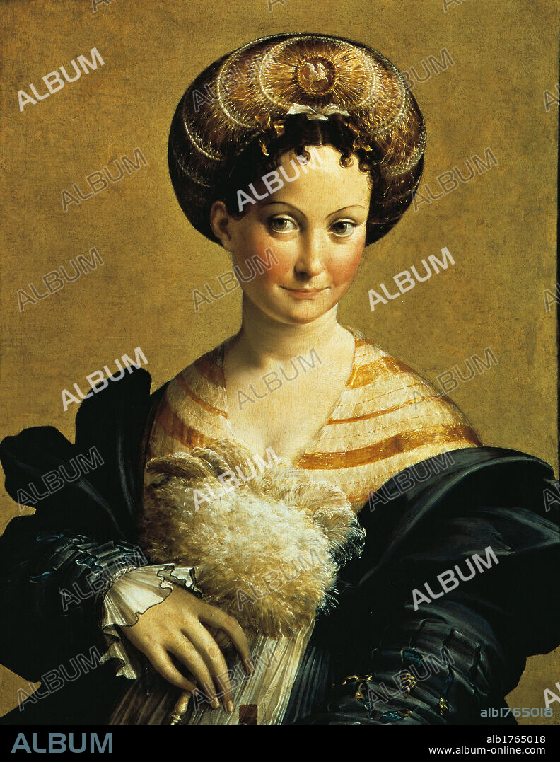 The Turkish Slave, by Mazzola Francesco known as Parmigianino, 16th Century, 1530-1532 about, oil on panel, cm 67 x 53. Italy, Emilia Romagna, Parma, National Art Gallery, inv. 1147. Authorization required for non editorial use.